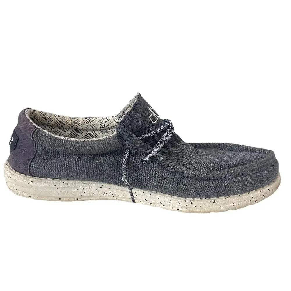 Hey Dude Wally Chambray Blue Mirage Mens Casual Shoes US 11 EU 44 Lightweight